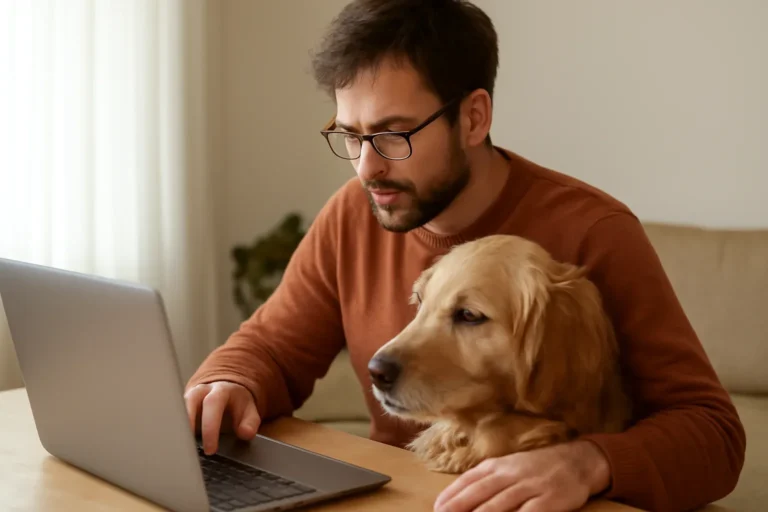 Canadian pet owner with pet researching accident-only vs accident-and-illness pet insurance