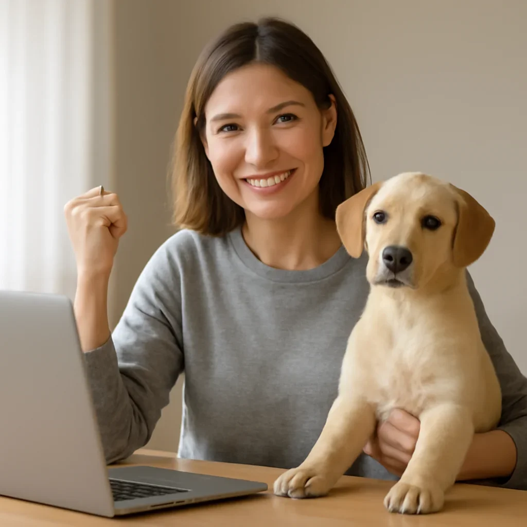 British Columbia puppy owner planning insurance and long-term veterinary costs