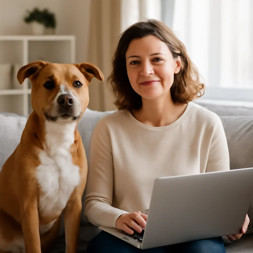 Canadian pet owner comparing Spot with other pet insurance quotes before choosing coverage